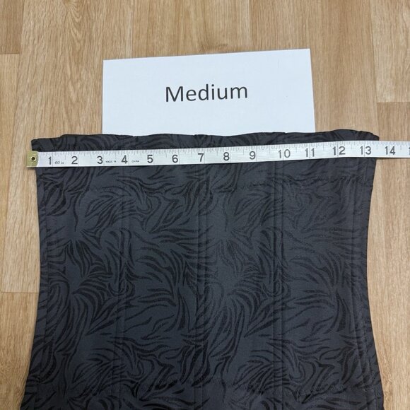 MAIDENFORM SHAPEWEAR WAIST NIPPER EXTRA FIRM BLACK BONED TUMMY TRAINER NEW - Picture 5 of 6